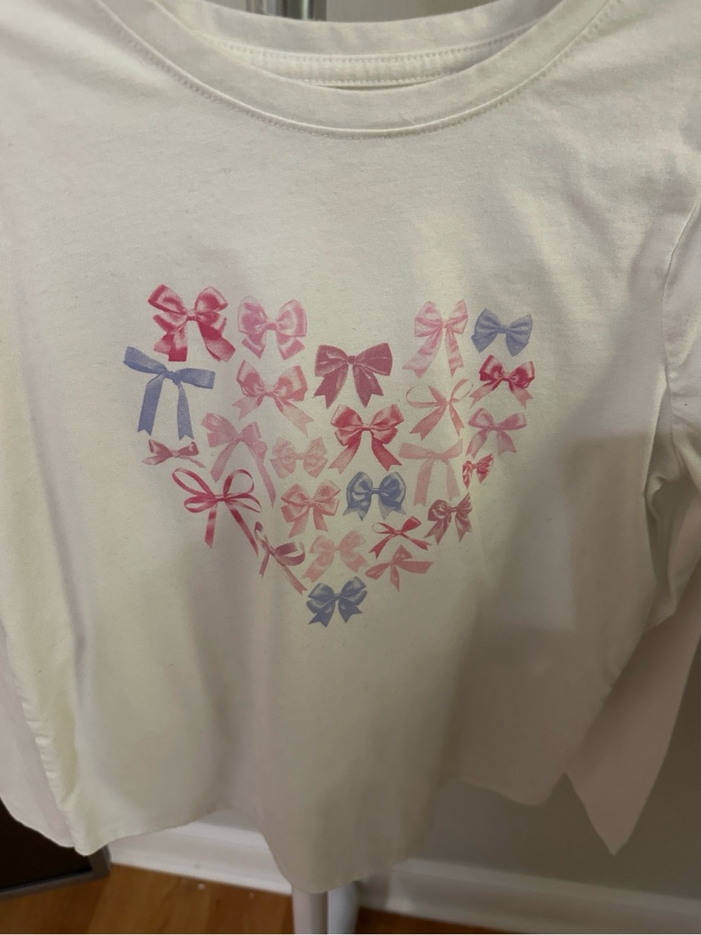 Kids Long Sleeve Shirt with Bow Design
